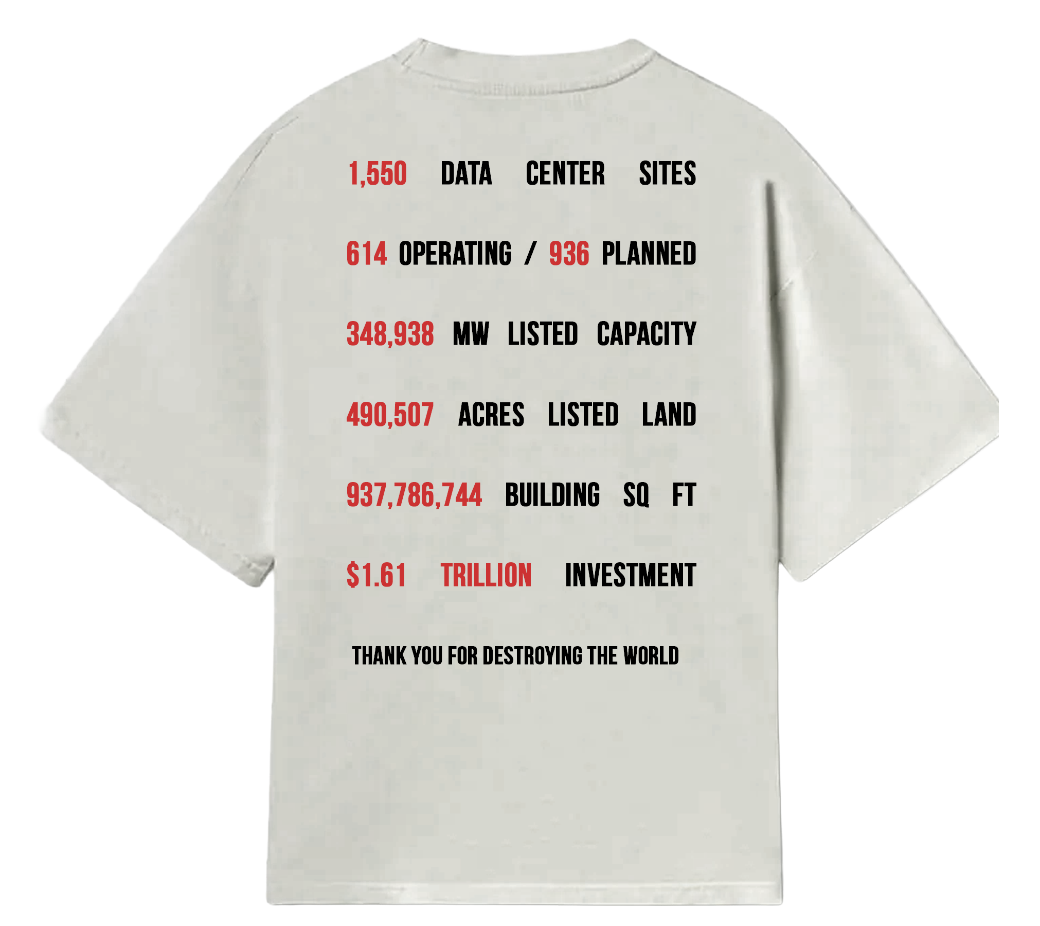 Data Center Shirt back